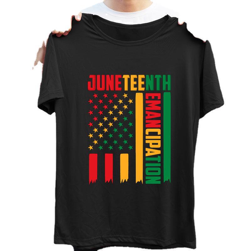 Juneteenth Day2026 Cross-Border June Summer European and American 1865 Feminism Unisex Short-Sleeve T-Shirt