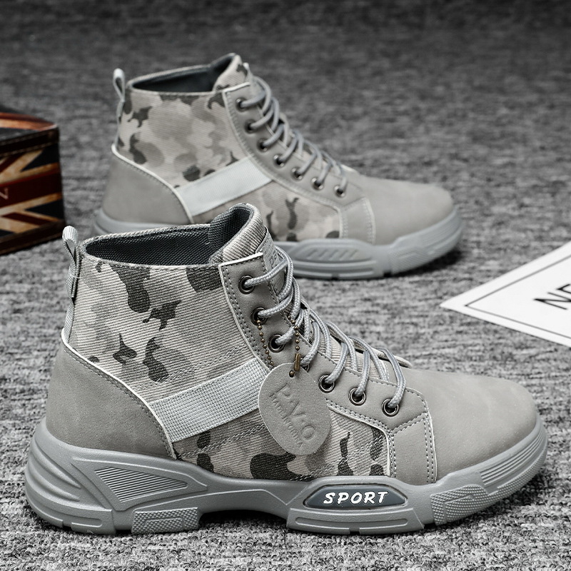 Martin botas de hombre otoño zapatos de hombre 2024 nuevas botas de trabajo anti-deslizante desgaste zapatos de trabajo de tendencia de hombre zapatos de moda