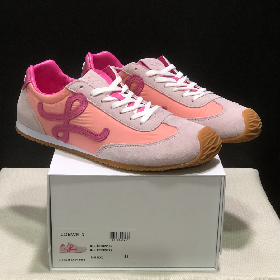 Loewe Ballet Runner Suede Nylon Pink LBR2282X14-5064