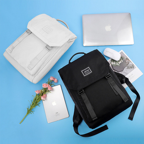 Backpack for male and female students, school bag, travel backpack, large capacity, waterproof, lightweight ins trendy college style couple bag