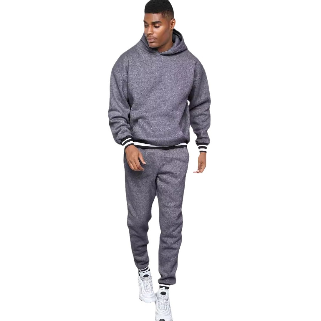 Herren Trainingsanzug Mit Kapuzenpullover Und Freizeithose_voghion.com