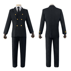 Naruto: Shippuden Cosplay Costume: Sanji the Cook Cosplaying as Zesshi in a Black Suit, Anime Costume