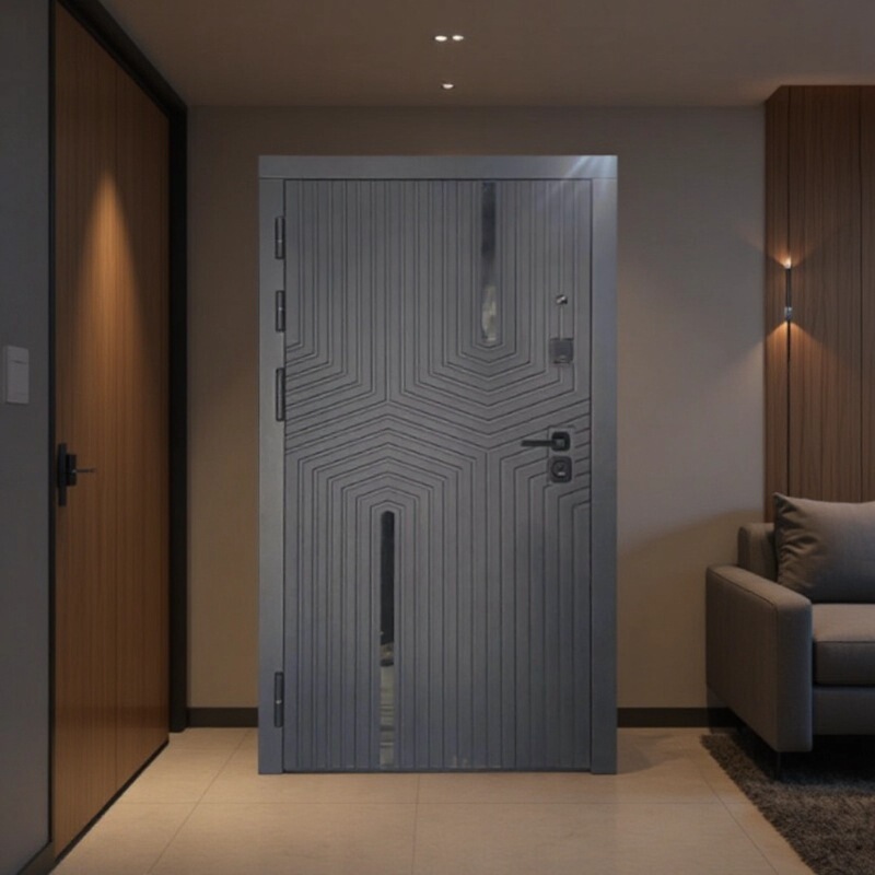 Sofu Gray Steel Entrance Door with Lock, Ready for Wholesale, Undertake Engineering Single Engineering Anti-Theft Door Sofu Gray Steel Entrance Door with Lock, Ready for Wholesale, Undertake Engineering Single Engineering Anti-Theft Door