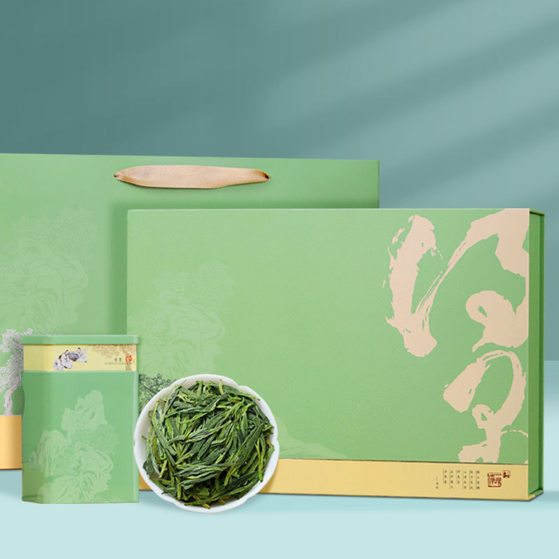 Get Some Time Longjing Green Tea Gift Box 2024 Spring Tea New Tea Biluochun Maojian Tea Gift Box High-end for Gifting