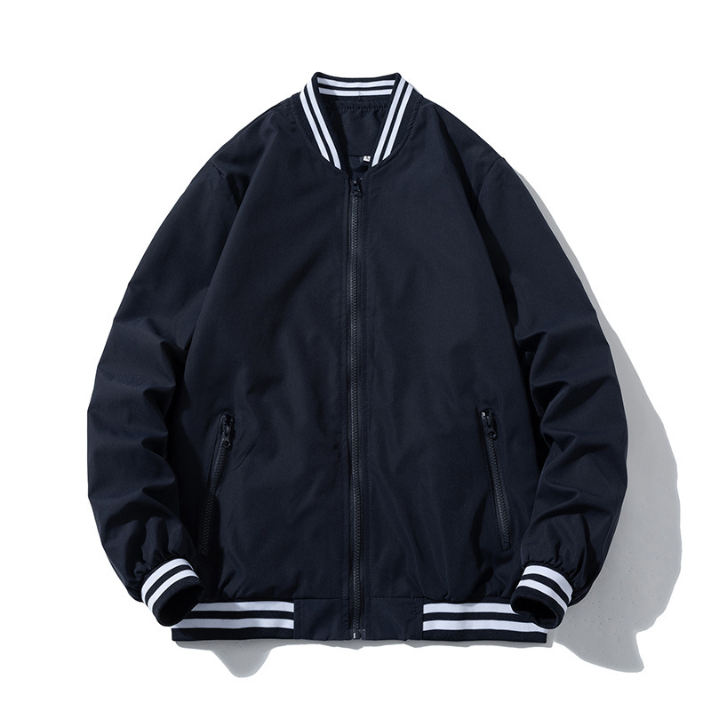Men's single-layer jacket printed logo thin baseball shirt women's work clothes printed trendy windbreaker wholesale