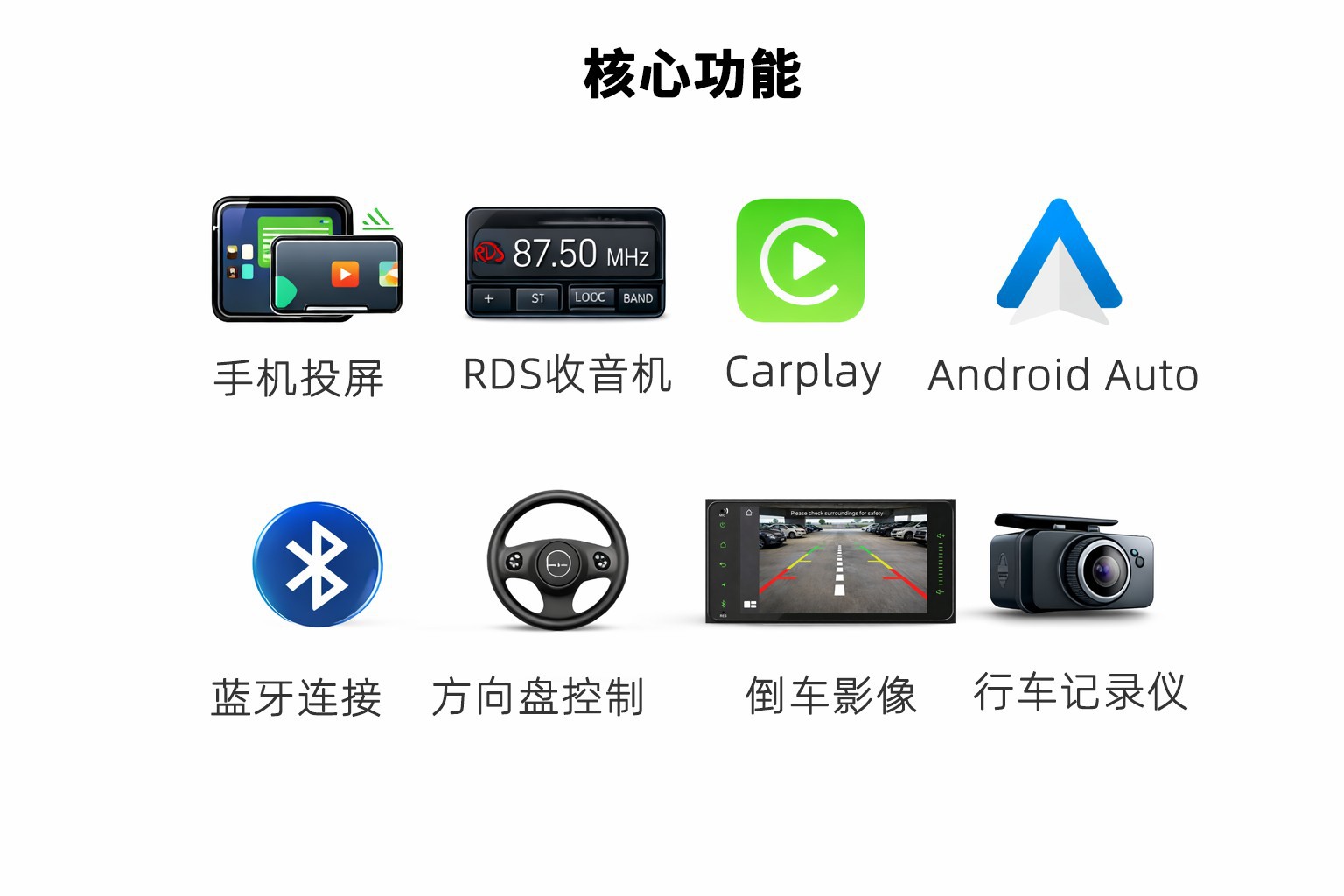 Suitable for Toyota Corolla B Model Full Touch Car Mp5 Smart Central Control Screen Car Navigation Car Radio