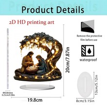 跨境平面亚克力摆件天使东南亚风格复活节圣诞节工艺品家居摆件装