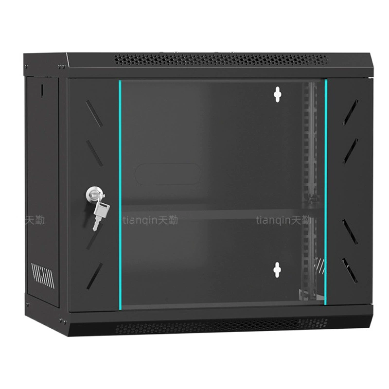 Может быть собран толстый сетевой шкаф 9u Мониторинг безопасности маршрутизатор слабый ток небольшой настенный обмен шасси 0,45 метра