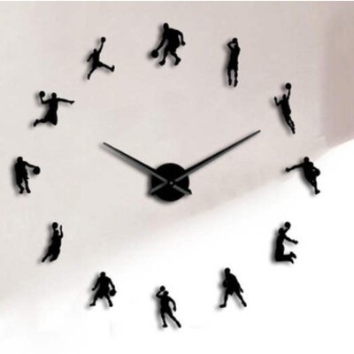 3D灌篮高手篮球挂钟DIY趣味时钟创意客厅装饰墙贴时尚创意钟