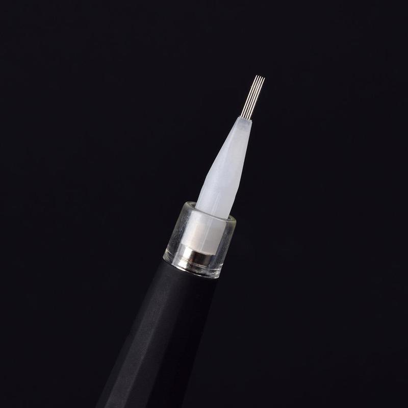 半永久刺青機器、半永久針、シングルニードルキャップ、刺青用半永久針、小サイズ、大サイズ、丸型、3列5針、美容用|undefined
