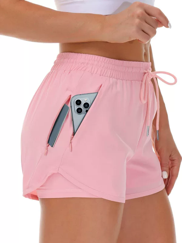 Летняя йога одежда, шорты, брюки, быстро сохнущие защитныеUnderwear для зала, набор, для бега, свободная посадка