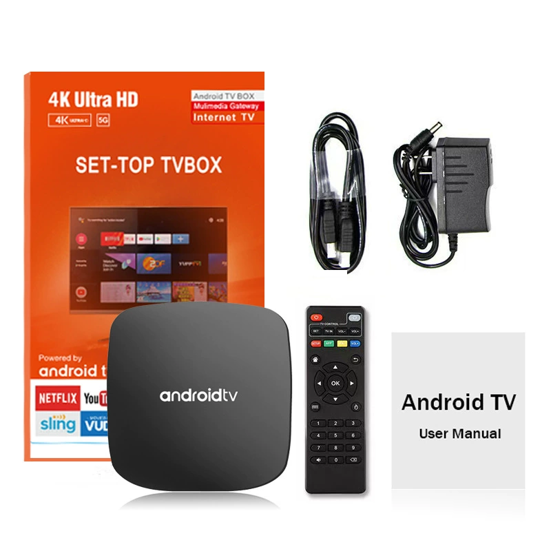 Android ATV сет-топ бокс S905 Android 9 сетевой медиаплеер двухдиапазонный 5G ТВ бокс
