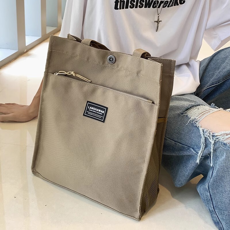 Canvas Bag Large Capacity Men's Handbag Casual Simple Men's Commuter Handbag File Bag Shoulder Bag Briefcase Canvas Bag Large Capacity Men's Handbag Casual Simple Men's Commuter Handbag File Bag Shoulder Bag Briefcase