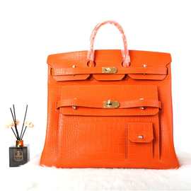 2025新款 时尚铂金包 女荔枝纹真皮手提包工厂直售