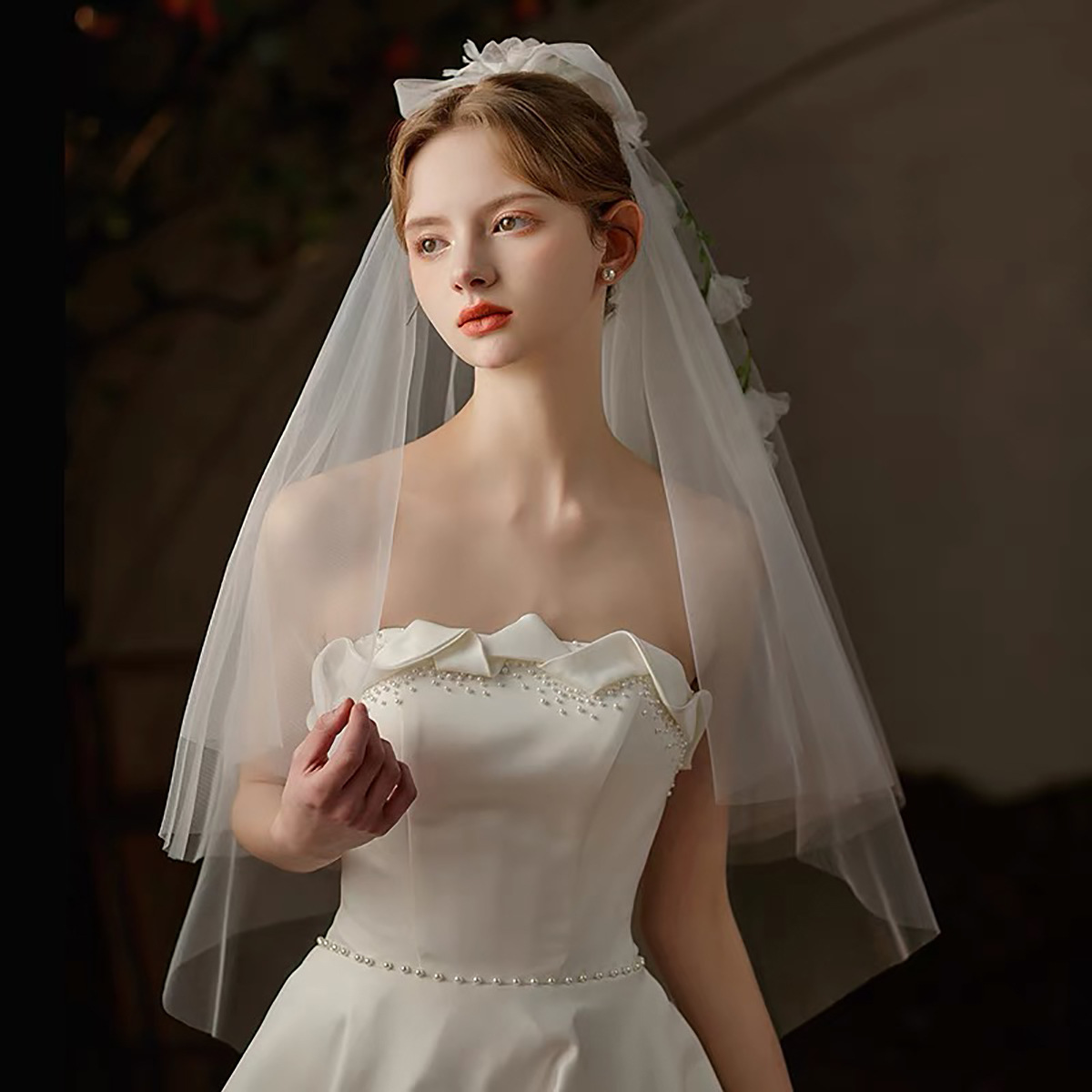 Women's Flower Lady Wedding Cloth Birdcage Veils display picture 7