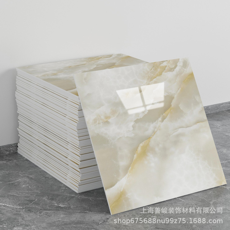 跨境出口批发30*30cm 仿瓷砖大理石纹自粘墙壁纸护墙板铝塑板贴纸|undefined