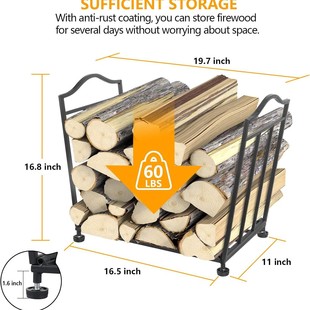 Outdoor Combustion Bracket American Style Fireplace Tools Firewood Rack Wood Storage Rack Wood Storage Rack