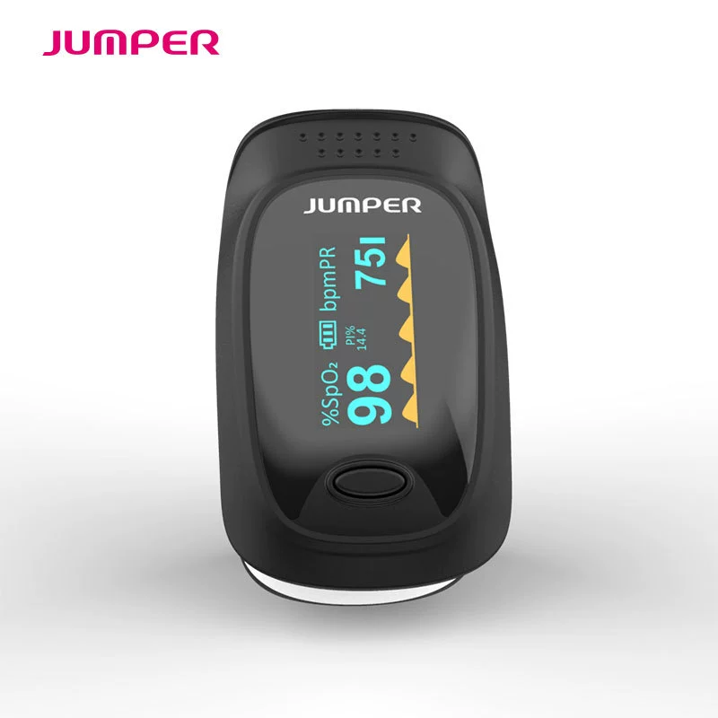 Пульсоксиметр с зажимом для пальцев JPD-500D OLED JUMPER экспорт экспортная английская упаковка