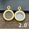 Lotus head round 2.0 double-sided gold