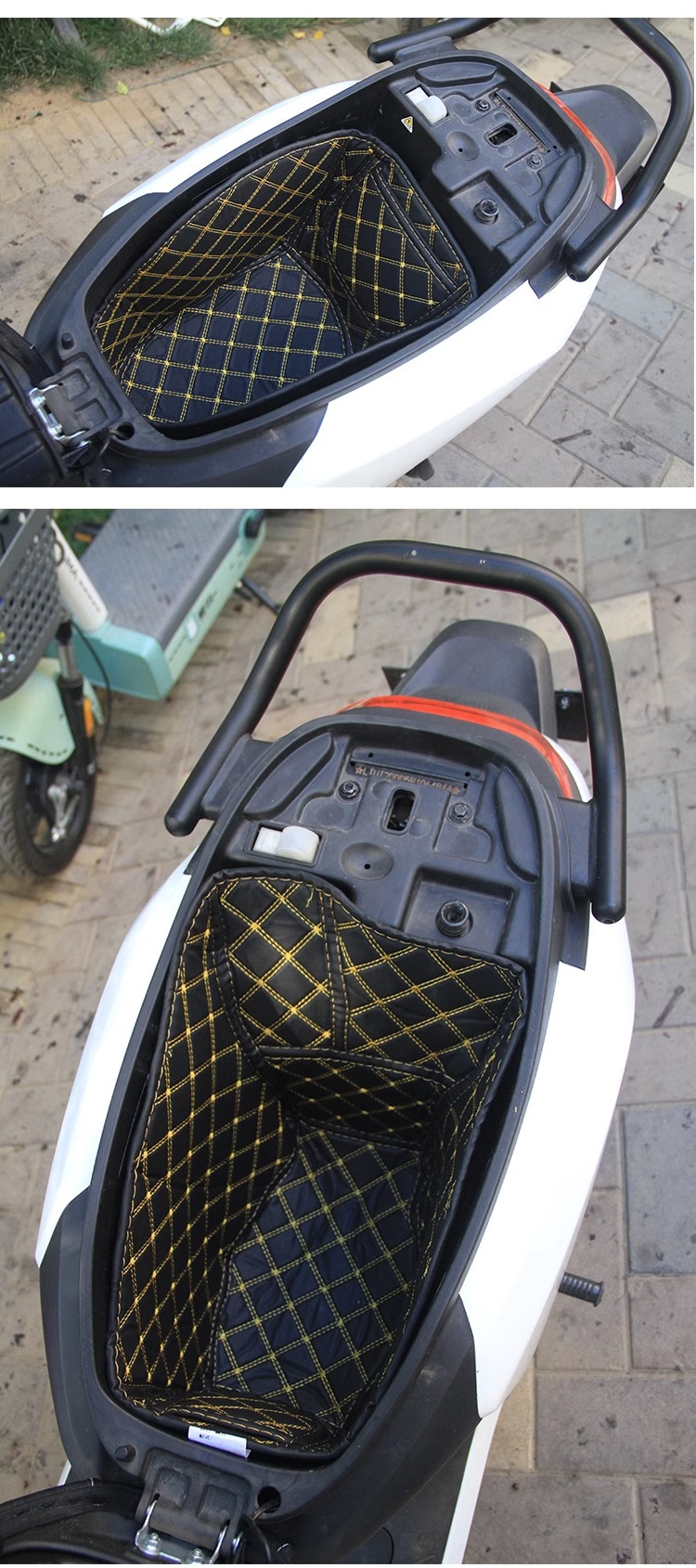Suitable for No.9 m95c bucket cushion n70c modified parts e100e200pn85c seat lining No.9 electric car accessories
