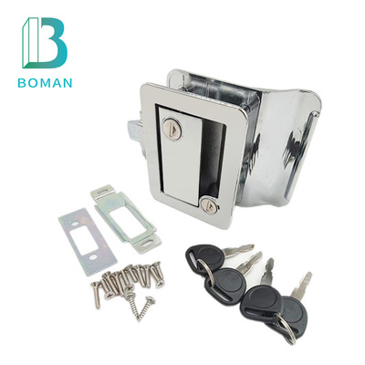 汽车房车锁RV LOCK拖挂旅居车机械防盗门锁锌合金车船锁改装通用