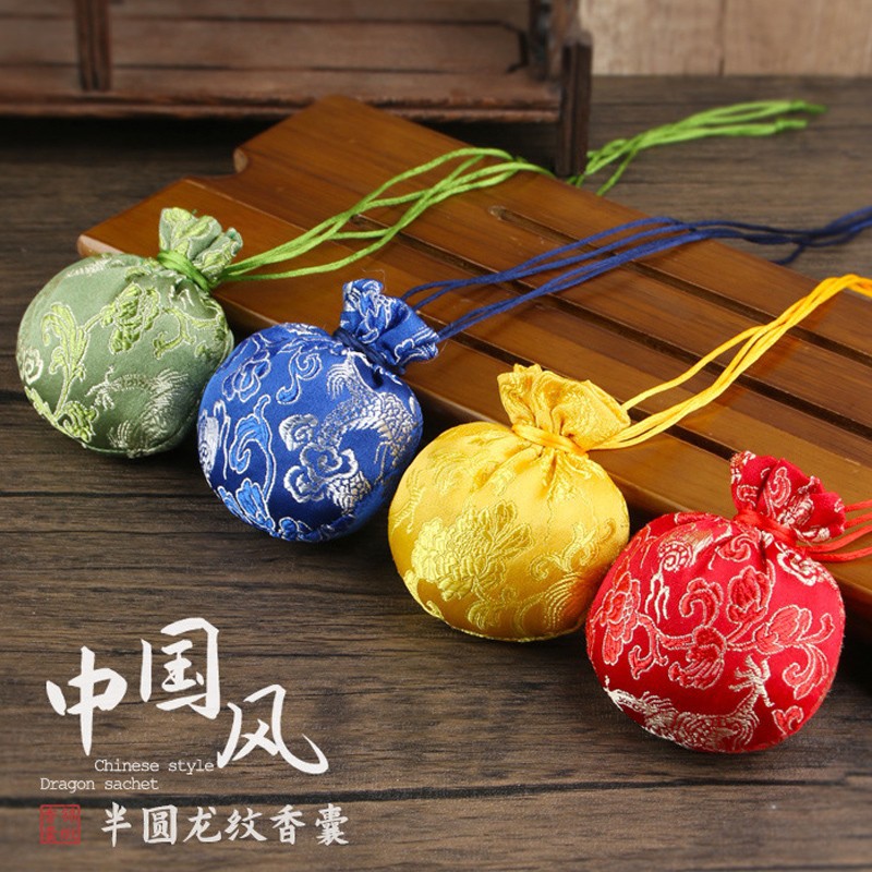 Festival del Barco del Dragón estilo nacional bolsita bolsa de coche bolsa vacía Halter pequeña bolsita colgante bendición Yushou Título de Oro bolsa de brocado