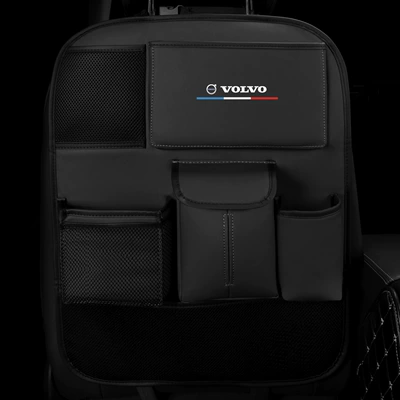 Suitable for Volvo S60/90XC60/90/40 car seat back storage bag small dining table (Car table board) - no-table-quiet-black-volvo