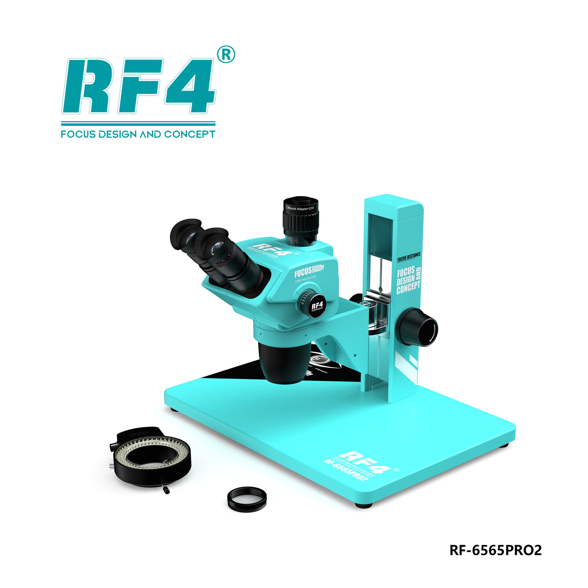 RF4 RF-6565PRO2 Trinokulyar Mikroskop 6.5-65x Zoom