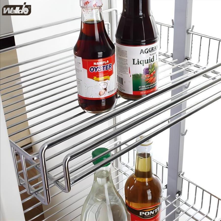 Welldo纬东 厨房高柜多层高深拉篮橱柜抽屉式多层收纳拉篮