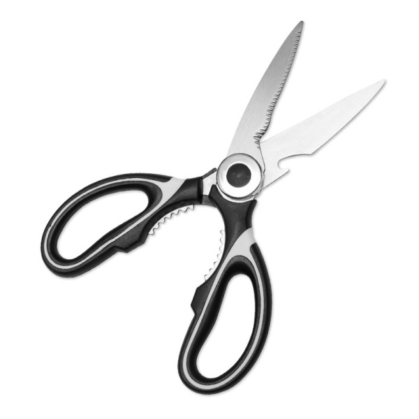 Stainless steel panda kitchen scissors can open a bottle cap