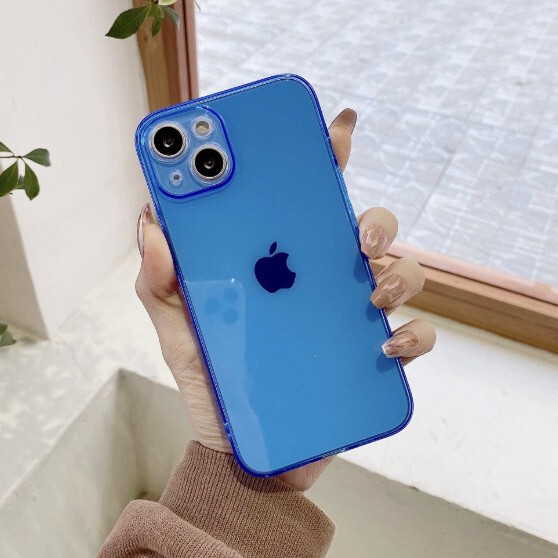 Suitable for Iphone13 Fluorescent Shell Mobile Phone Case Apple 12 Transparent Full-Cover Xsmax Fine Hole Colorful 14 Protective Case Suitable for Iphone13 Fluorescent Shell Mobile Phone Case Apple 12 Transparent Full-Cover Xsmax Fine Hole Colorful 14 Protective Case