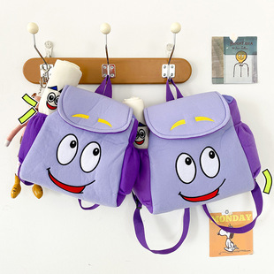 American Animated Dora the Explorer Backpack Dora Map Small Backpack Primary School Junior High School High School College Bag