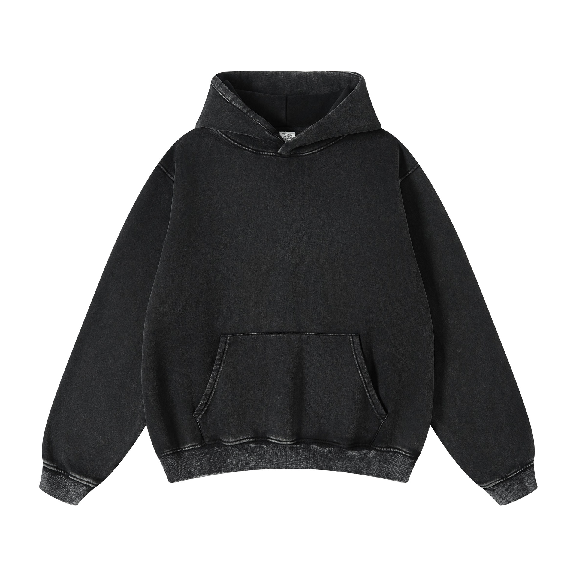Men's Heavyweight Washed Hooded Sweatshirt For Autumn And Winter_voghion.com