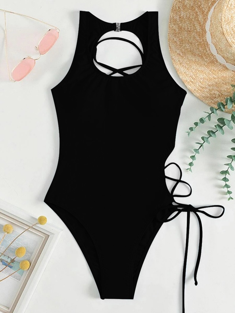 Women's Classic Style Solid Color 1 Piece One Piece Swimwear display picture 8