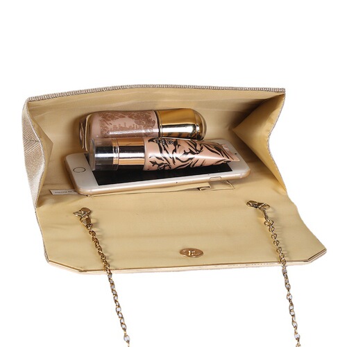 European and American Diamond-Studded Glitter Evening Handbag Solid Color Women's Top Handle Bag Square Bag Single Shoulder Crossbody Evening Bag