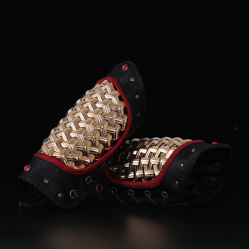 [В наличии] изготовленные аксессуары для одежды летучей рыбы горные доспехи и мужские и женские парчовые защитные нарукавники