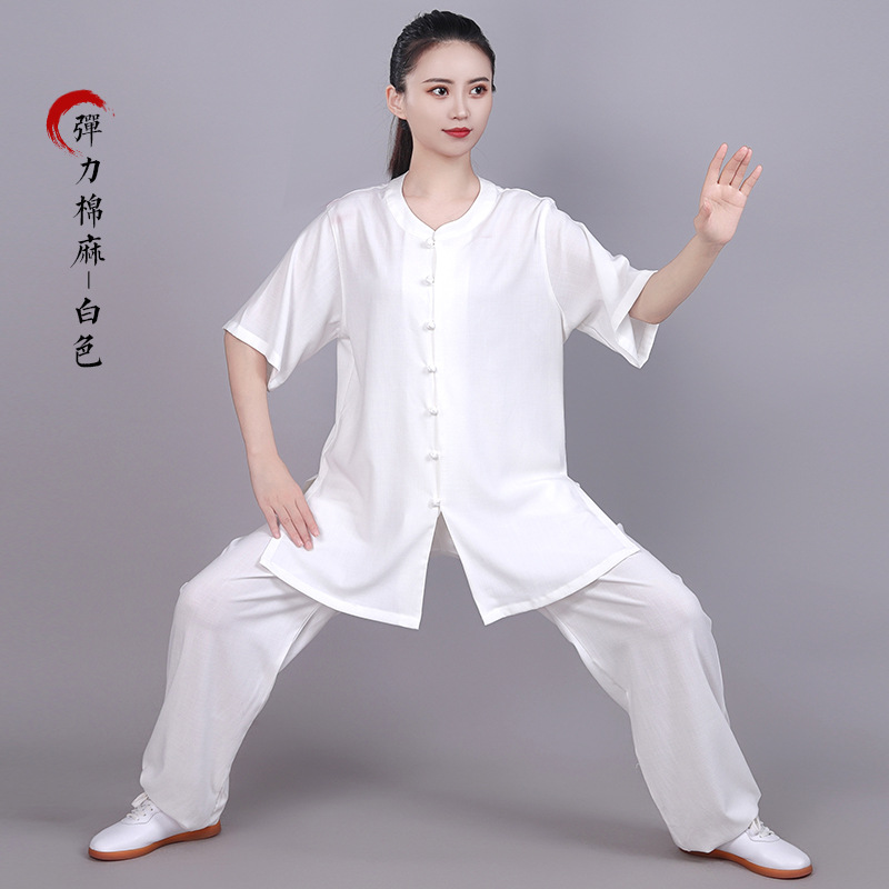 White-low collar small round buckle