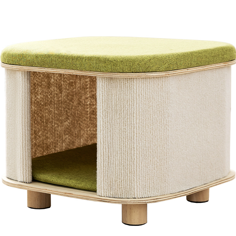 Nest para mascotas Four Seasons Sleeping Taburete Nest para gatos de madera maciza Nest cerrado para dormir para mascotas