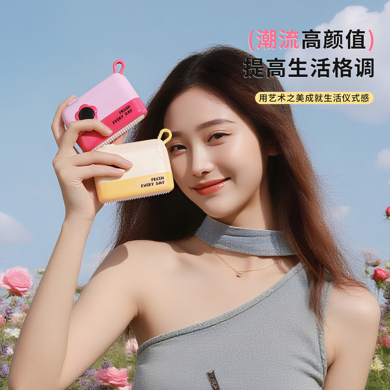 【原创】三合一相机粘毛器可水洗便携卡通去毛器粘滚筒宠物除毛刷|undefined