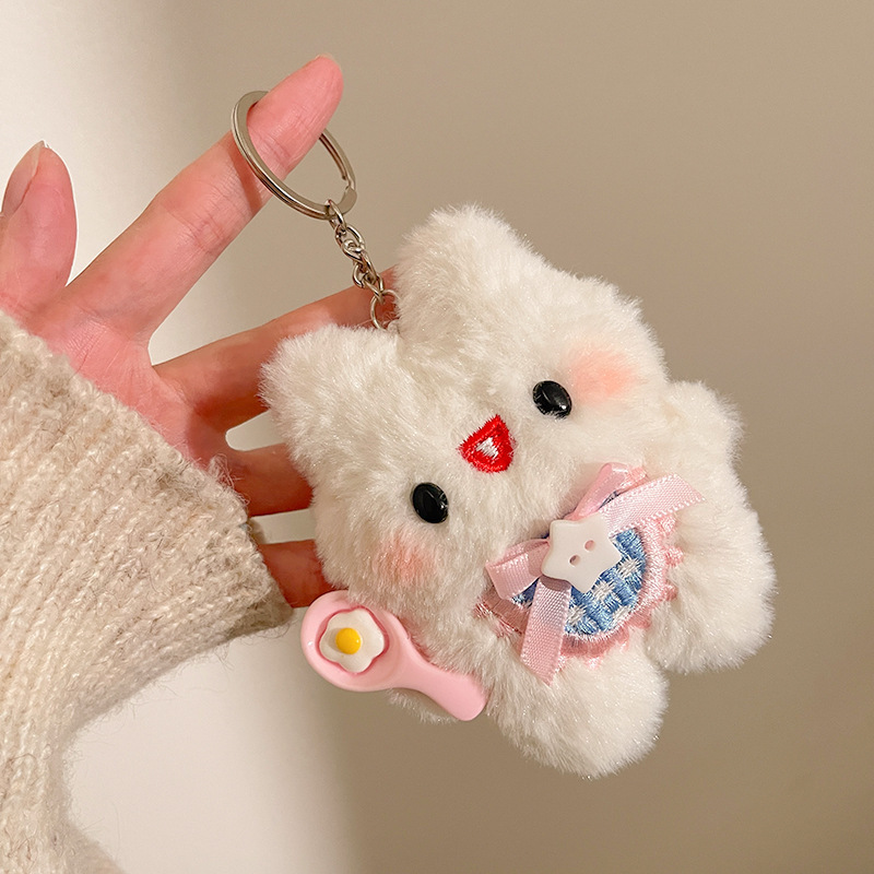 かわいいウサギの漫画ぬいぐるみペンダント人形バックパック装飾キーホルダーアクセサリーブティックストリートストールペンダント|undefined