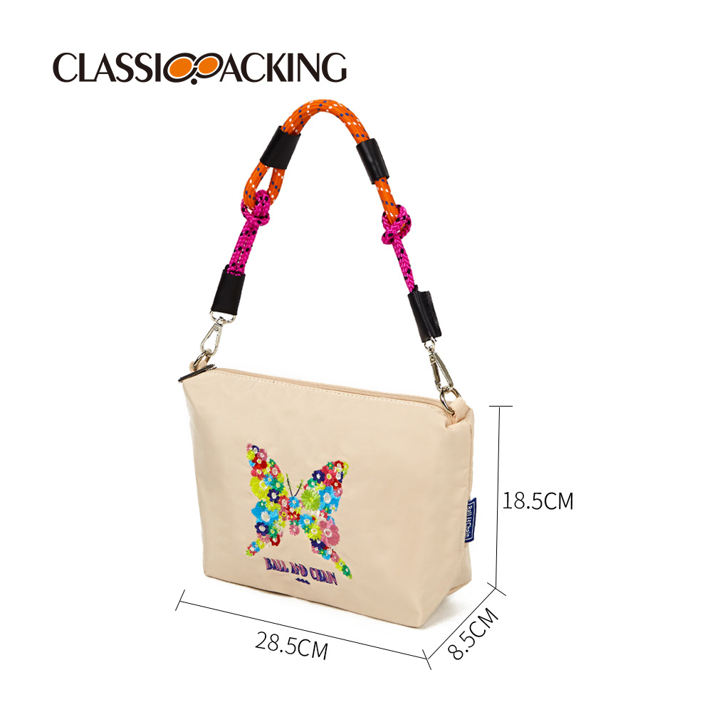 2025 nuevo bolso de mano lindo bolso de mujer de gran capacidad desmontable bolso de lona portátil se puede imprimir con logotipo