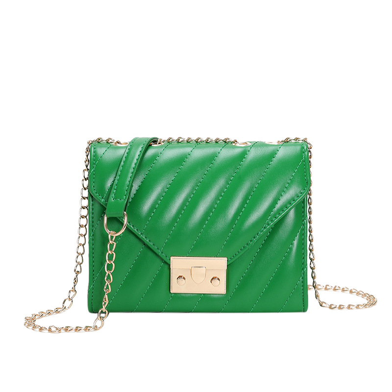 Bolso de costura de automóvil para mujeres fresco estilo exterior bolso de color sólido 2025 moda nueva bolsa de cinturón de cerradura de primavera