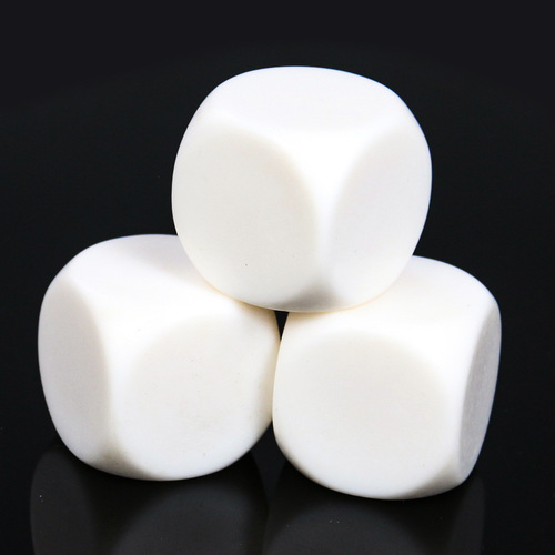 Large blank rounded corner dice blank dice glossy color printable 3CM