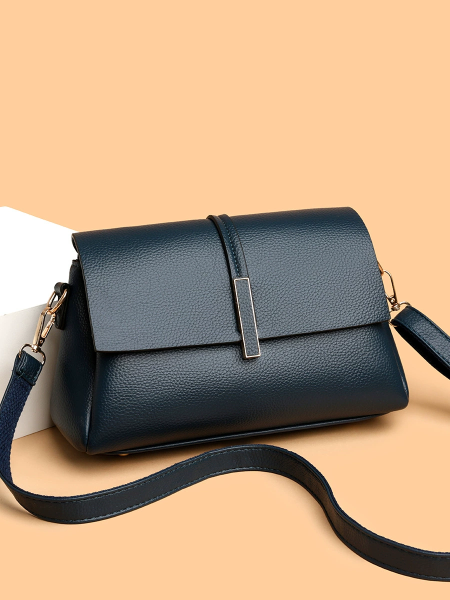 Shoulder bag, universal capacious one-shoulder bag, western style, three-layer veil