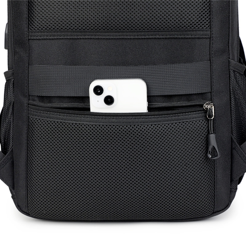 Mochila transfronteriza Bolso para computadora portátil de negocios para hombres Bolso de viaje de negocios de gran capacidad Mochila escolar con logotipo de impresión