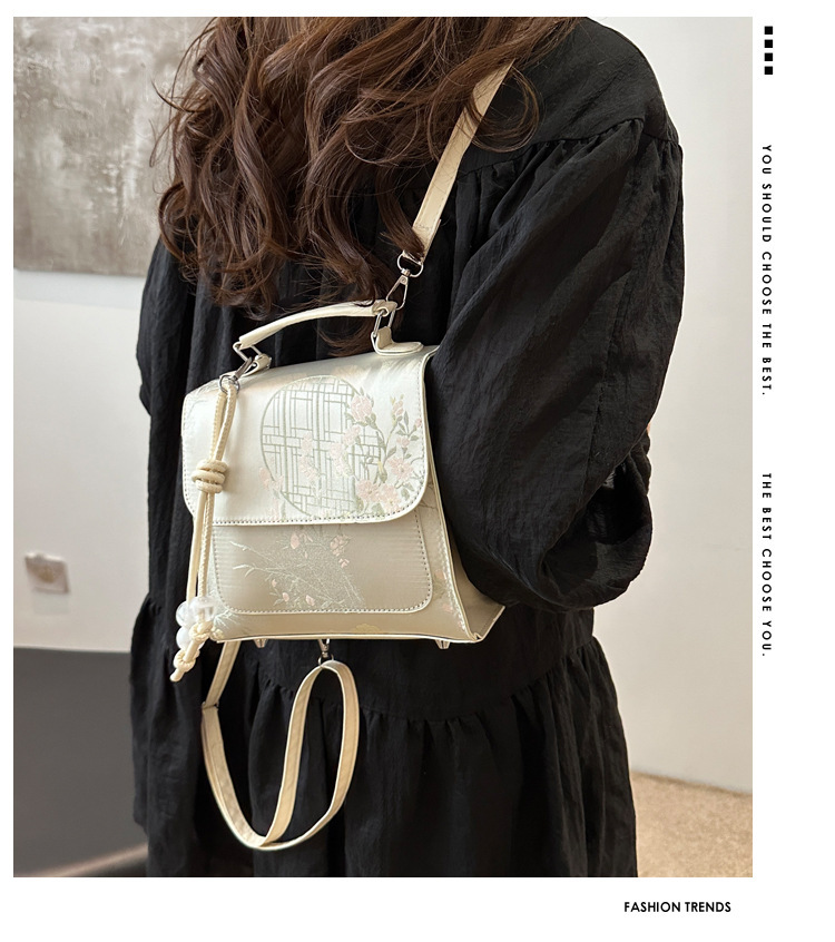 2024 New Style Fashion Design One Shoulder Crossbody Bag with Western Style, Pure Color, Fresh Underarm Texture_voghion.com