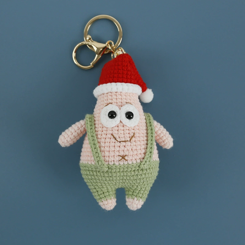 Cartoon woven doll handmade, creative pendant, DIY