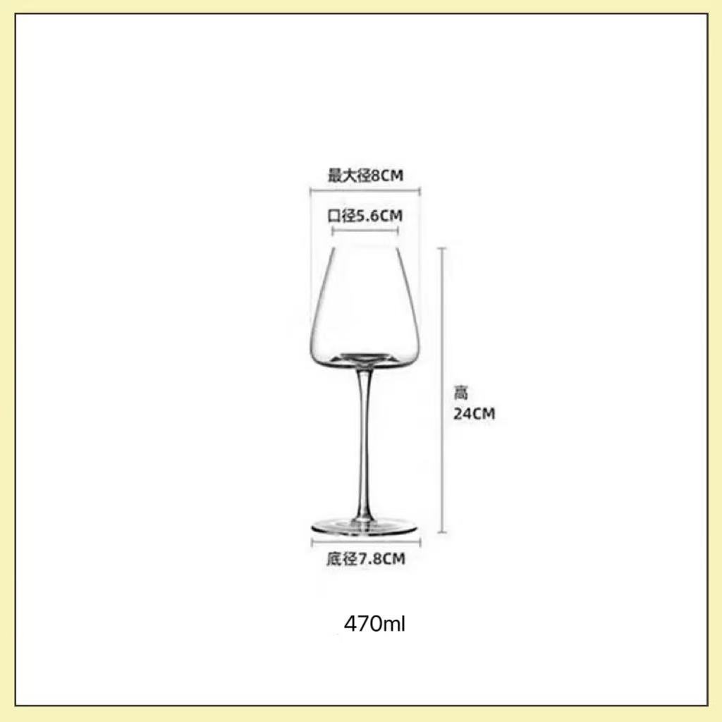 Vaso de vino tinto de Borgoña de vidrio transparente minimalista moderno de lujo ligero para el hogar vaso de vino con ranura de cristal de alta gama