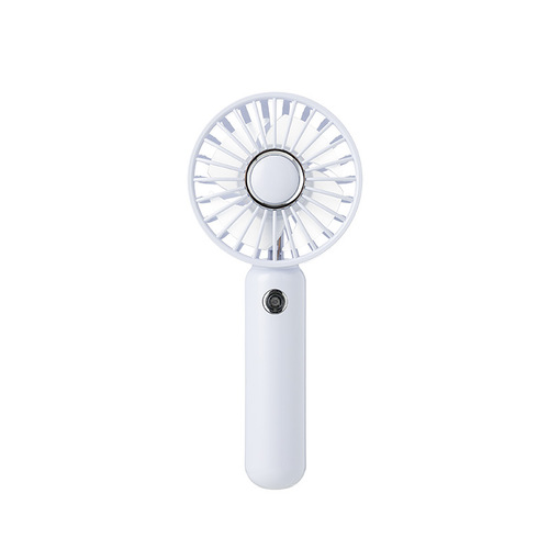 Mini transparent crystal fan, multi-functional portable outdoor night light necklace USB charging handheld fan