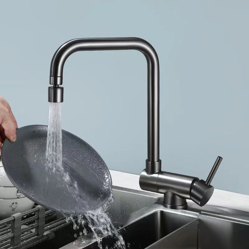 kitchen tap304 stainless steel kitchen faucet, rotatable faucet for household sink with window undefined